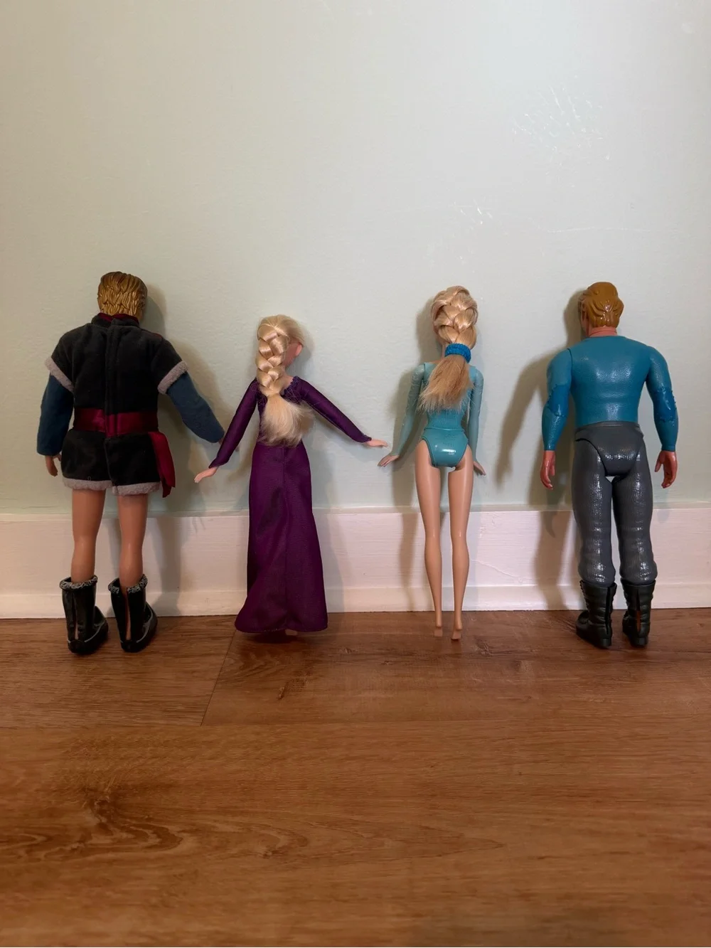 Disney FROZEN 2/Kristoff and 2/Elsa Dolls Character Sets - Purple & Teal
